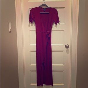 Maxi wrap dress